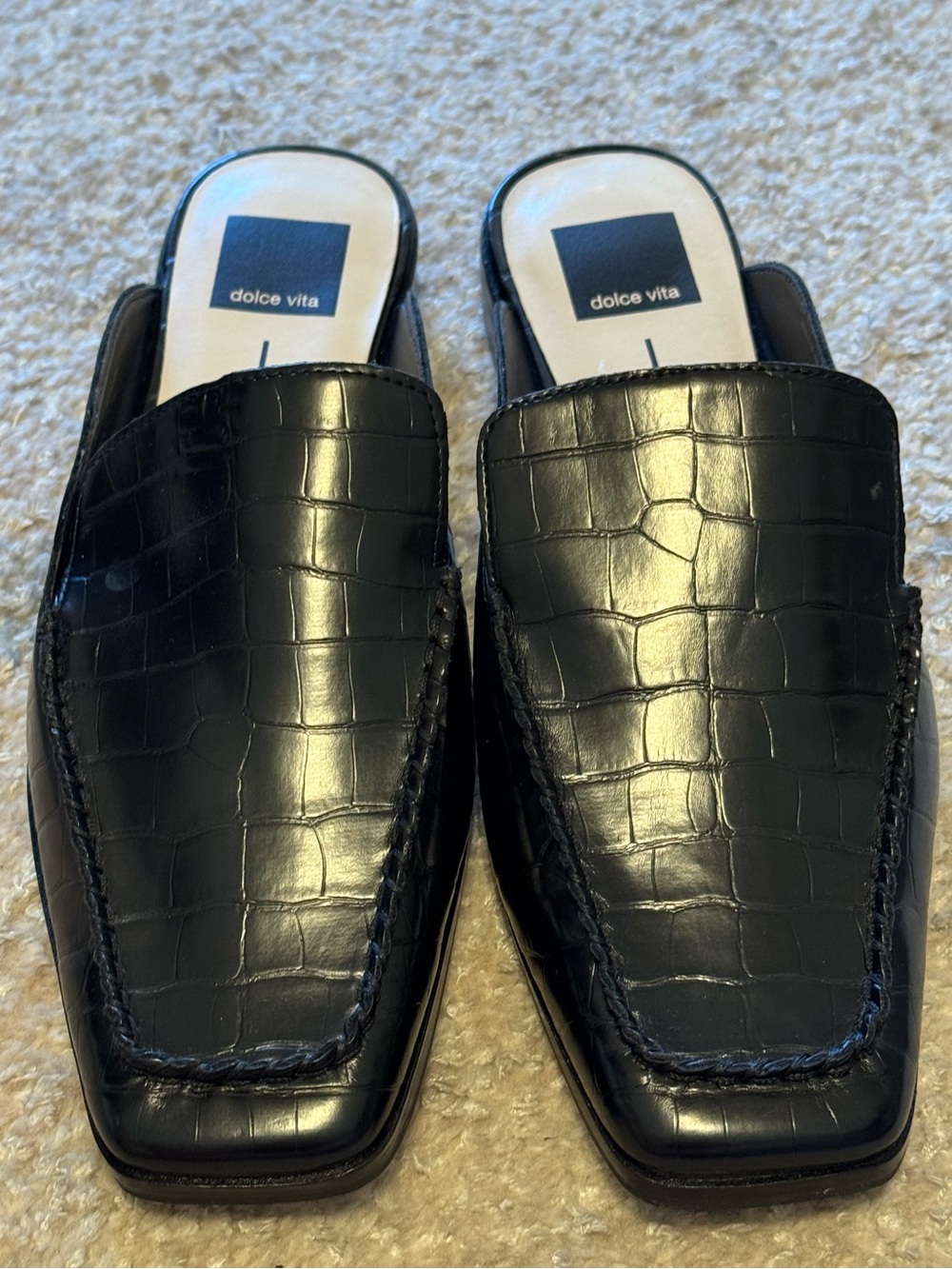 NEW Dolce Vita Brevyn Mule In Midnight Croco Print Stella - Picture 7 of 11